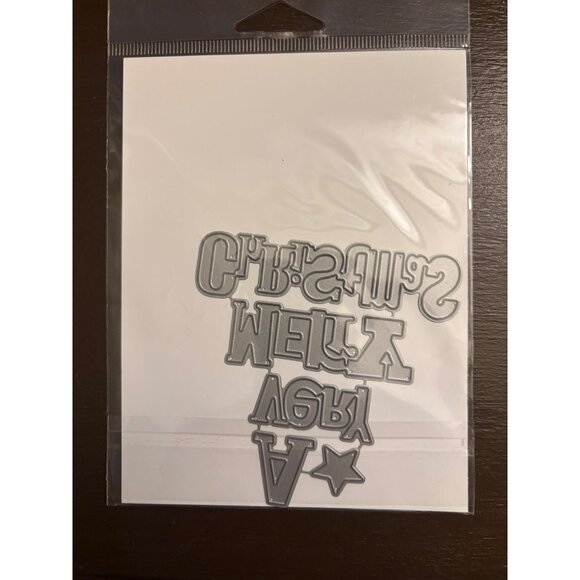 Sizzix & Io Christmas Themed Set Of 3- Santa Merry Christmas Text & Hanging Bell - Picture 8 of 11